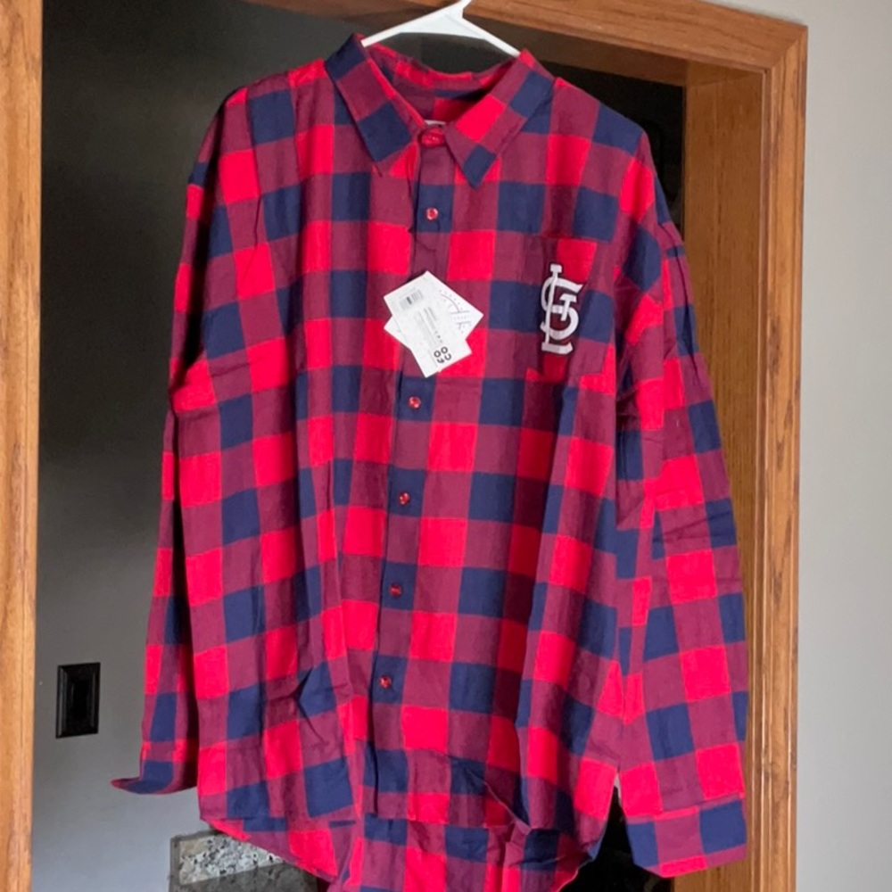 St Louis Cardinals Men’s Flannel Shirt